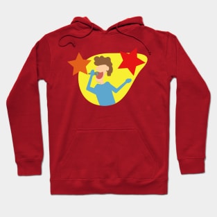 happy man sing a song Hoodie